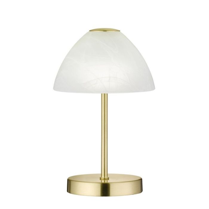 Nickel Tischleuchte Modern, Aaron, 2,5W, 3000K LED, mit Schalter