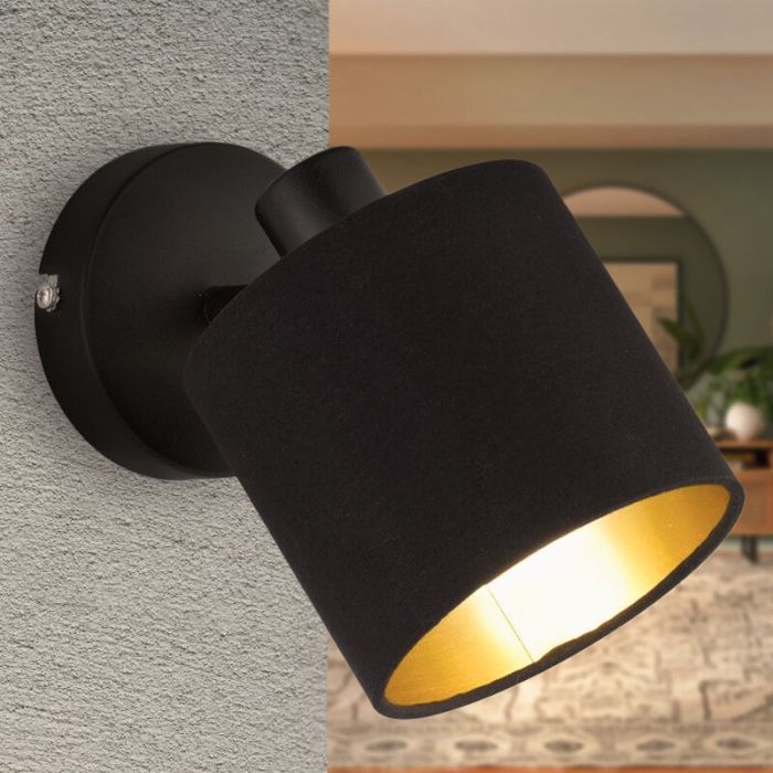 Schwarze Wandstrahler Modern, Koge