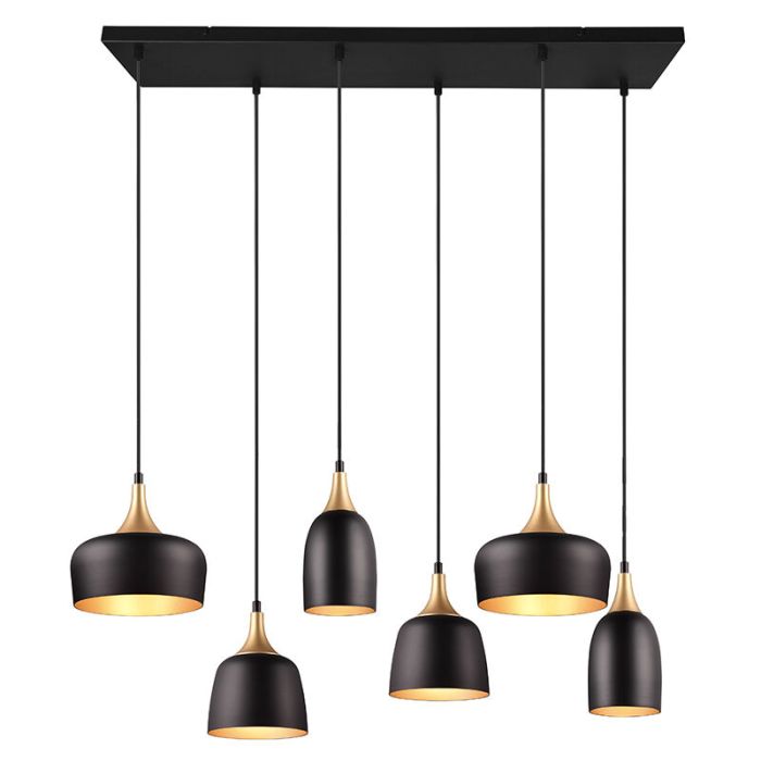 Schwarze Pendelleuchte Modern, Declan