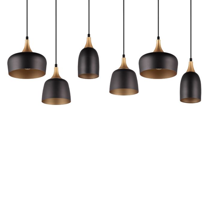 Schwarze Pendelleuchte Modern, Declan