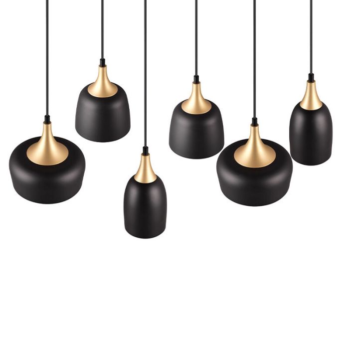 Schwarze Pendelleuchte Modern, Declan