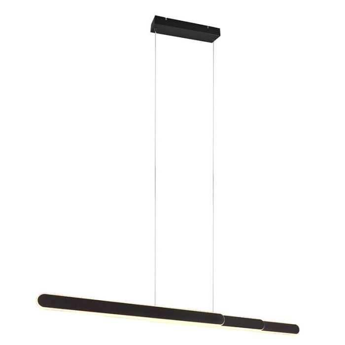 Schwarze Pendelleuchte Design, Dwayn, 48W, warm- bis kaltweiß einstellbare LED, mit Touch-Dimmer