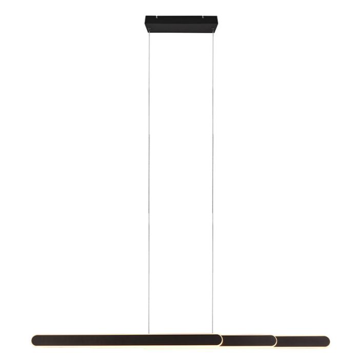 Schwarze Pendelleuchte Design, Dwayn, 48W, warm- bis kaltweiß einstellbare LED, mit Touch-Dimmer