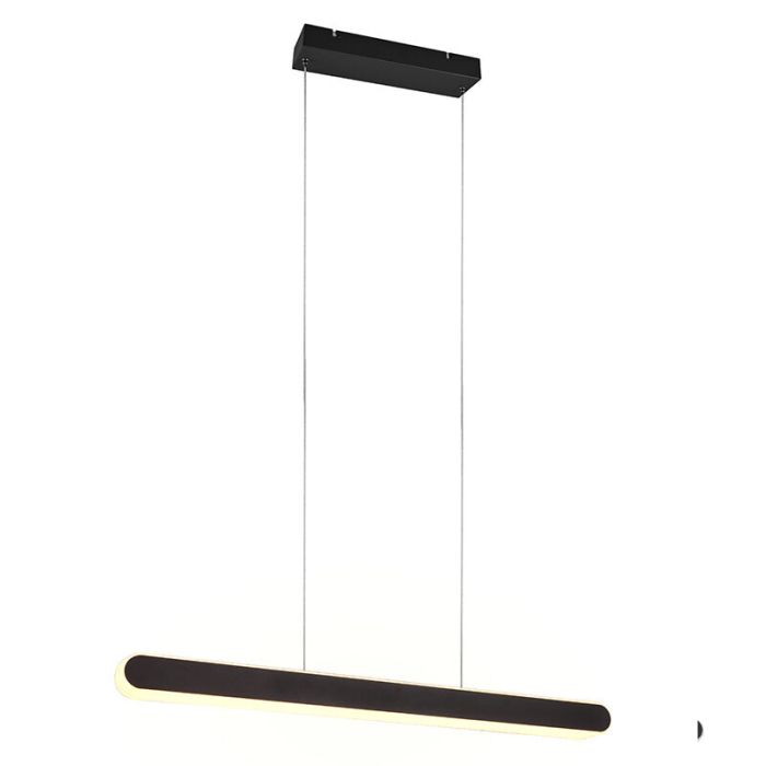 Schwarze Pendelleuchte Design, Dwayn, 48W, warm- bis kaltweiß einstellbare LED, mit Touch-Dimmer