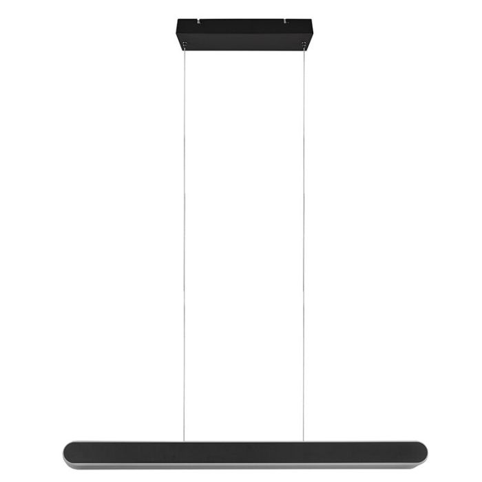 Schwarze Pendelleuchte Design, Dwayn, 48W, warm- bis kaltweiß einstellbare LED, mit Touch-Dimmer