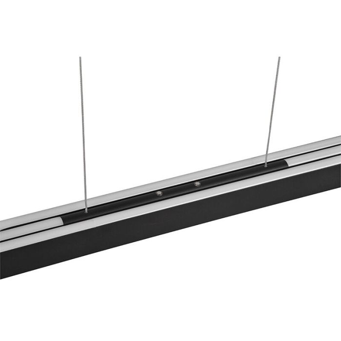 Schwarze Pendelleuchte Design, Dwayn, 48W, warm- bis kaltweiß einstellbare LED, mit Touch-Dimmer