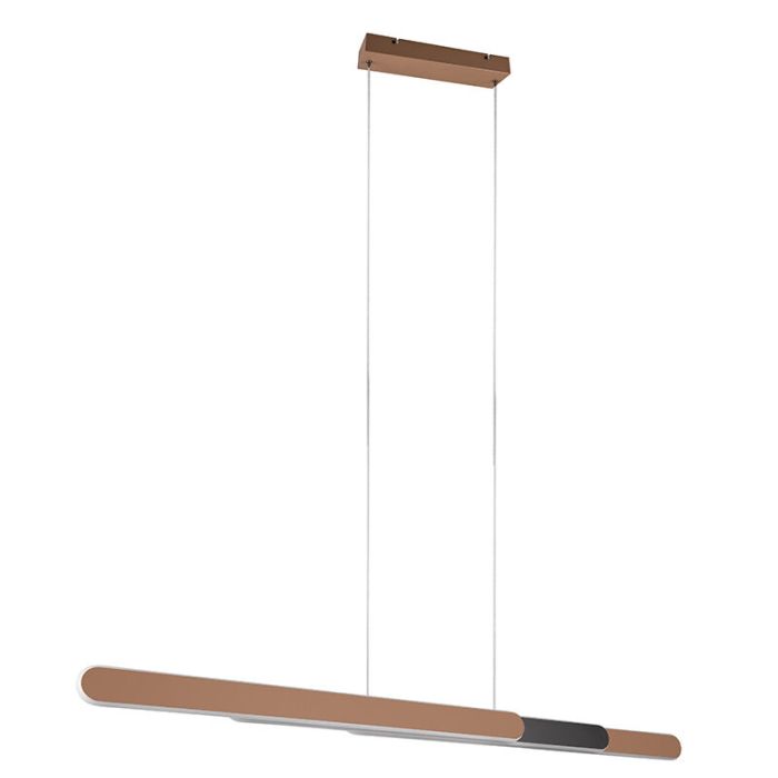 Messing Pendelleuchte Design, Dwayn, 48W, warm- bis kaltweiß einstellbare LED, mit Touch-Dimmer