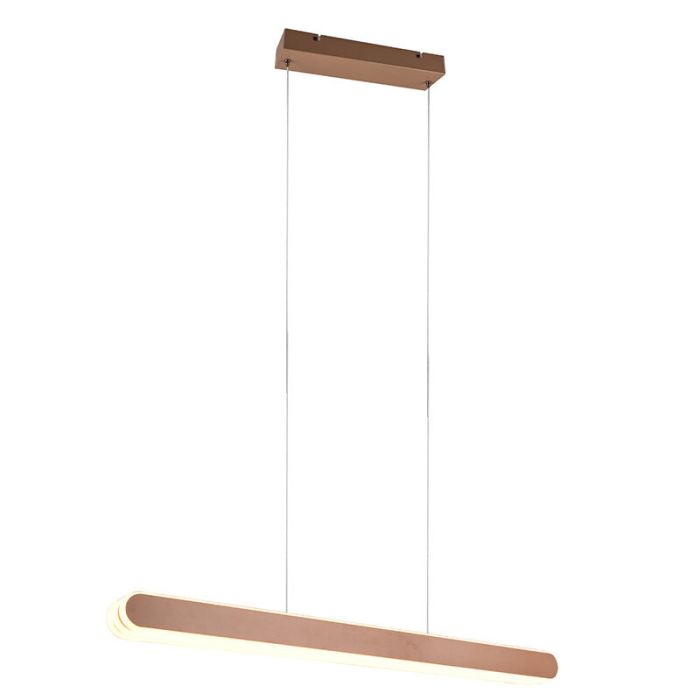 Messing Pendelleuchte Design, Dwayn, 48W, warm- bis kaltweiß einstellbare LED, mit Touch-Dimmer