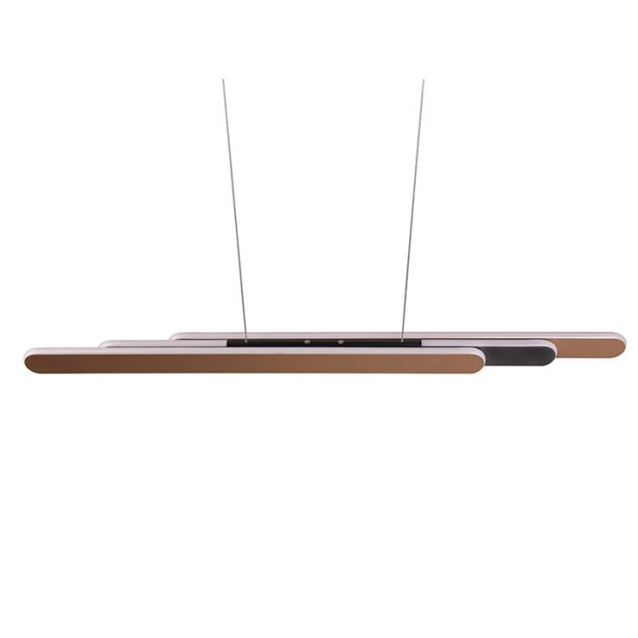 Messing Pendelleuchte Design, Dwayn, 48W, warm- bis kaltweiß einstellbare LED, mit Touch-Dimmer