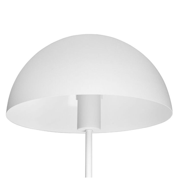 Weiße Tischleuchte Modern, Fransisca, mit Schalter