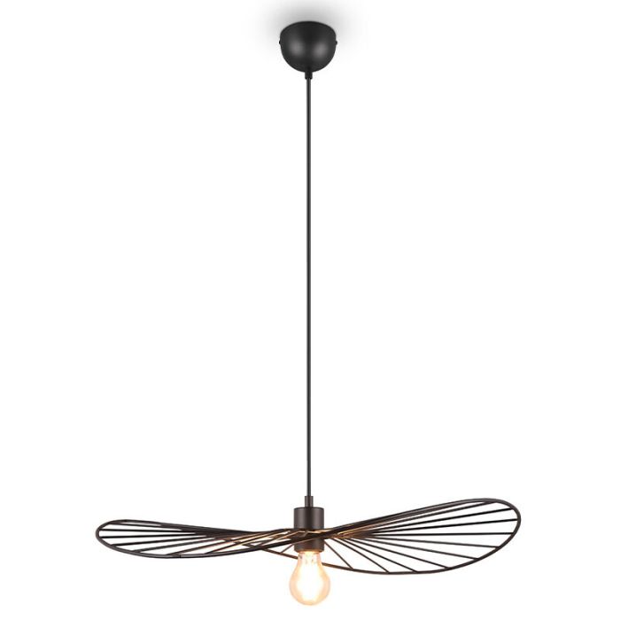 Schwarze Pendelleuchte Industrial, Dejan