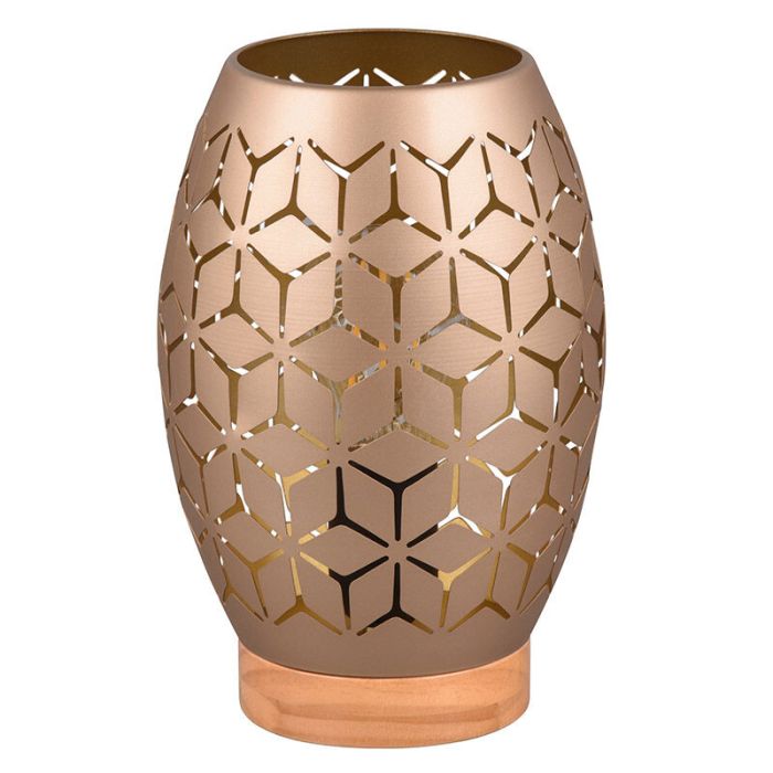 Taupe Tischleuchte Modern, Delana