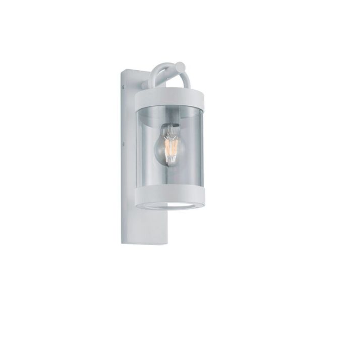 Weiße Außen Wandleuchte mit Dämmerungsmelder Modern, Sambesi, IP44