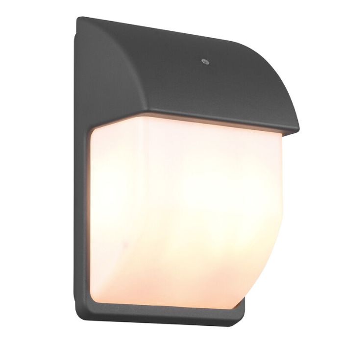 Anthrazit Außen Wandleuchte mit Dämmerungsmelder Modern, Remmert, IP44