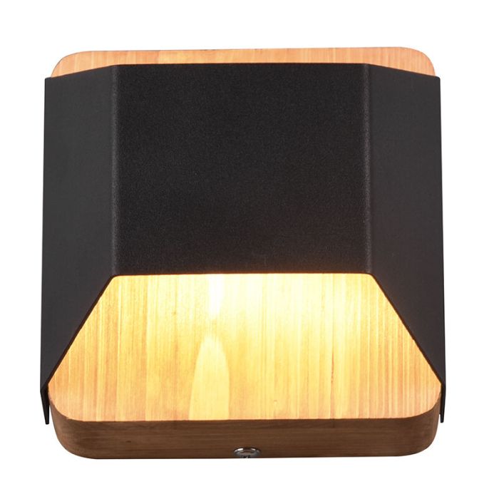 Schwarze Up down Wandleuchte Modern, Navajo, 4,3W, 3000K LED