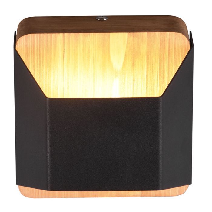 Schwarze Up down Wandleuchte Modern, Navajo, 4,3W, 3000K LED