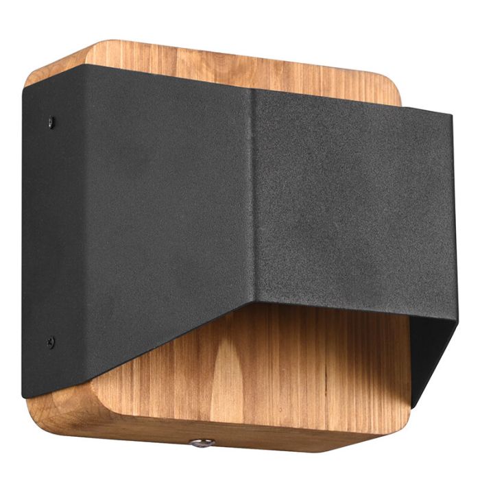 Schwarze Up down Wandleuchte Modern, Navajo, 4,3W, 3000K LED