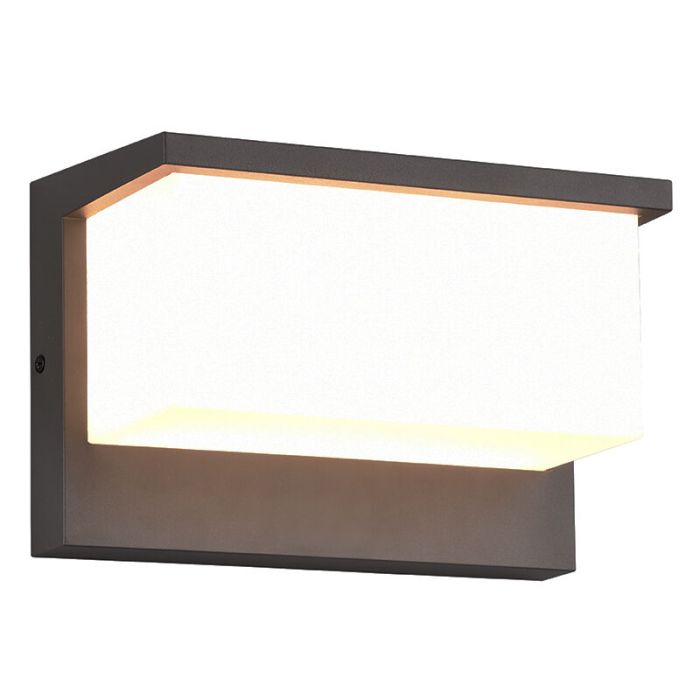 Anthrazit Außenleuchte Modern, Slimane, 13W, 3000K LED, IP54