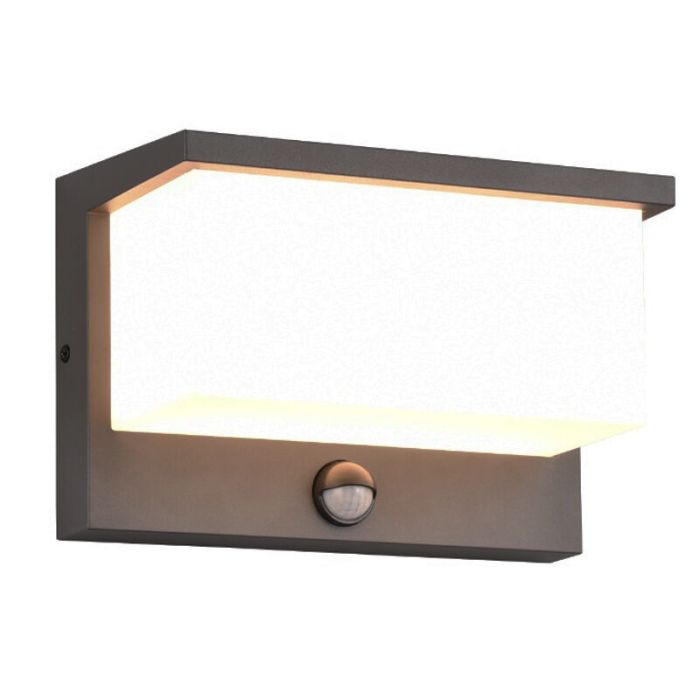 Anthrazit Außenleuchte Modern, Slimane, 13W, 3000K LED, IP54
