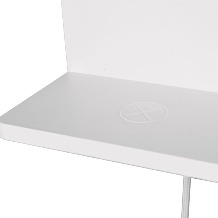 Weiße Wandleuchte Modern, Margje, 9W, 3000K LED, mit Schalter