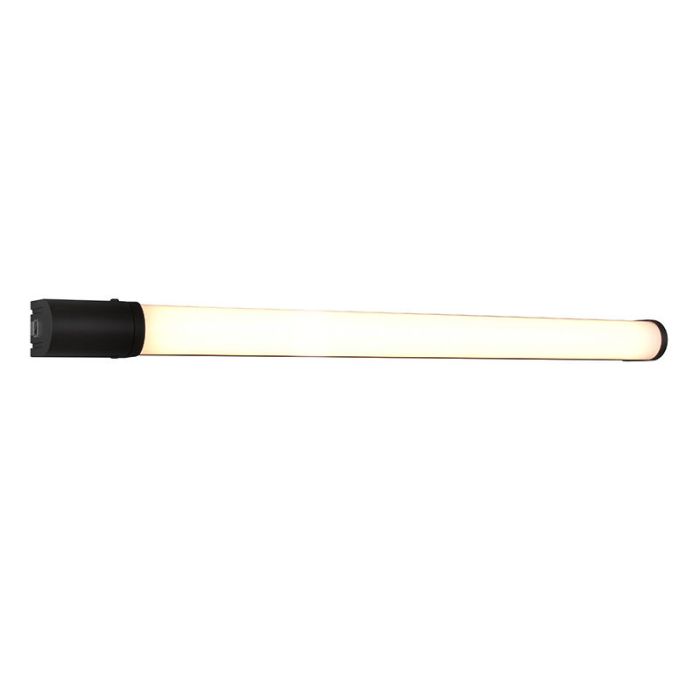 Schwarze Wandleuchte Badezimmer Modern, Bernou, 16W, 3000K LED, IP44