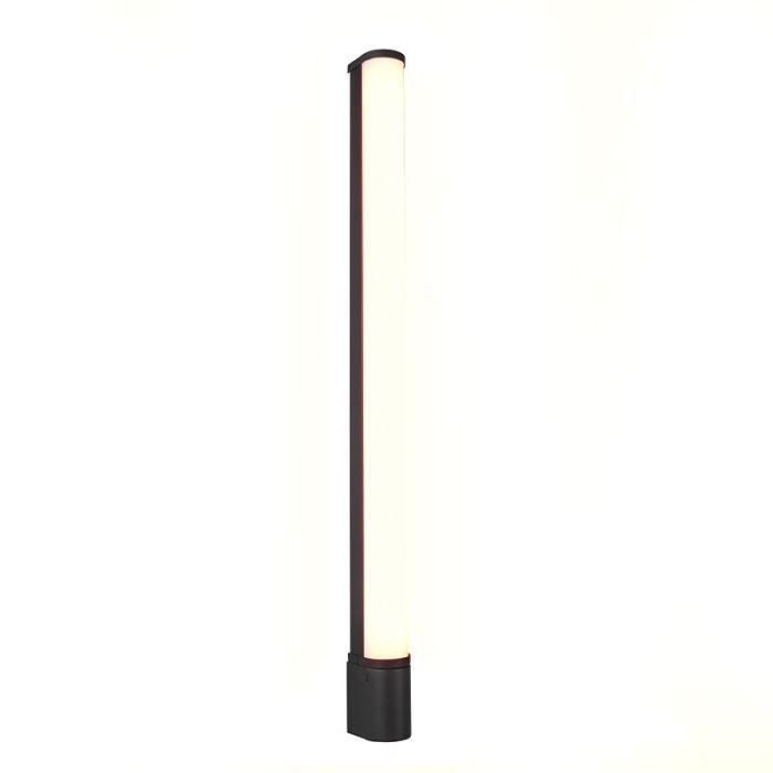 Schwarze Wandleuchte Badezimmer Modern, Bernou, 16W, 3000K LED, IP44