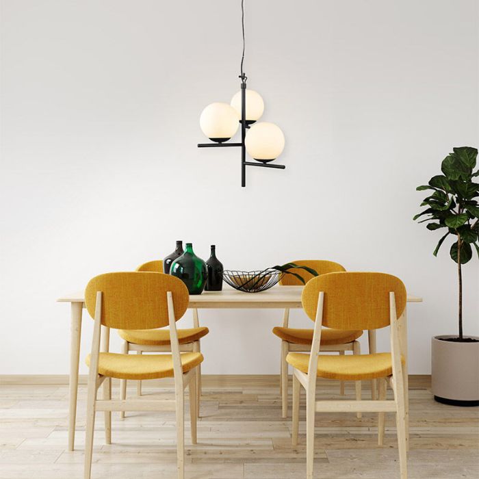 Weiße Pendelleuchte Modern, Silkis