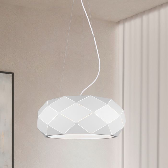 Weiße Pendelleuchte Modern, Soloro