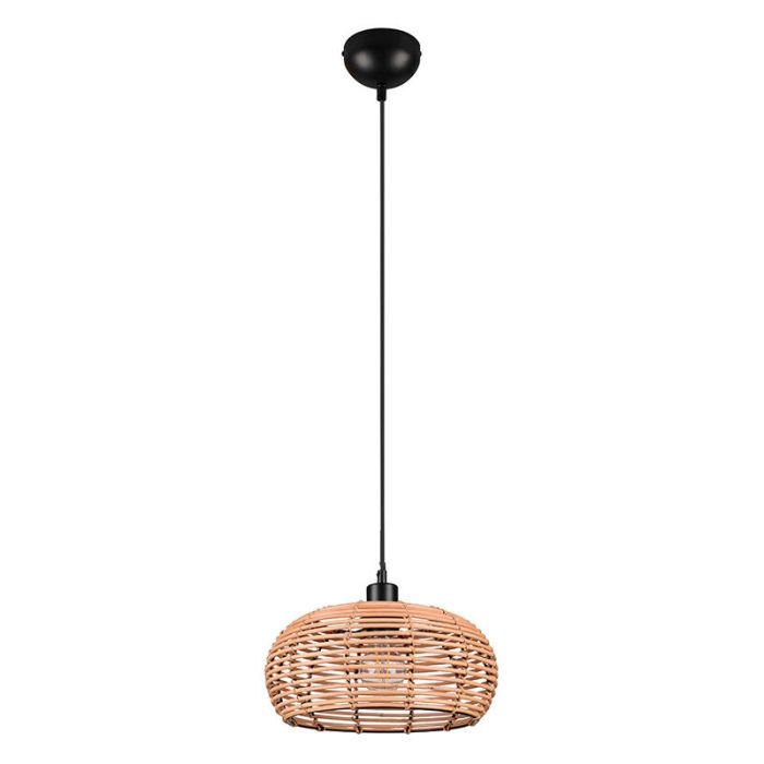 Rattan Pendelleuchte Braun, Nesrine