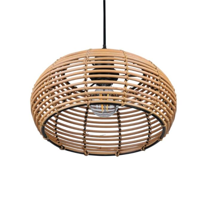 Rattan Pendelleuchte Braun, Nesrine