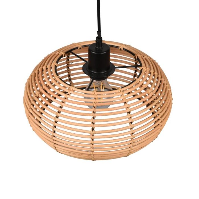 Rattan Pendelleuchte Braun, Nesrine