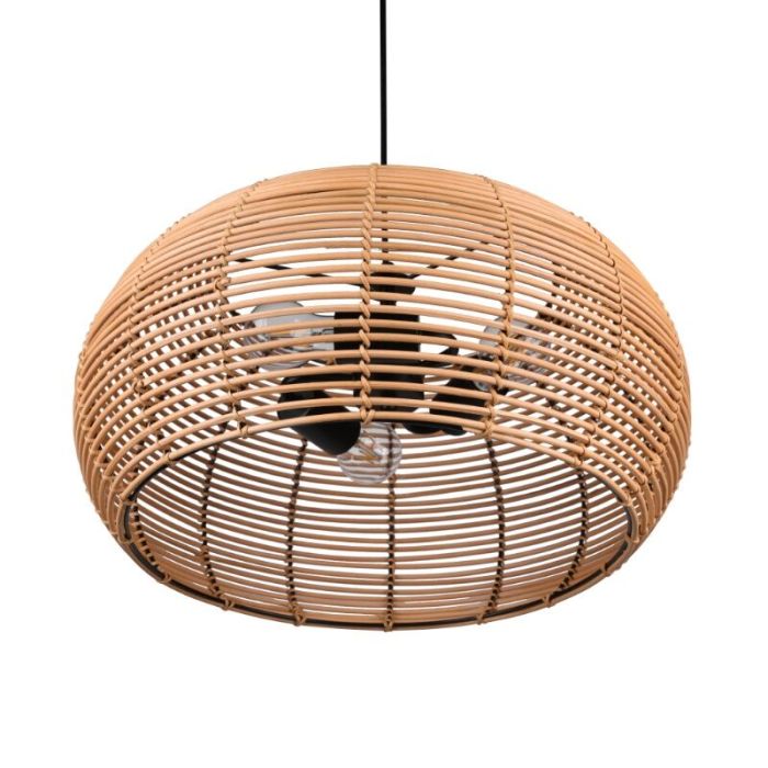 Rattan Pendelleuchte Braun, Nesrine