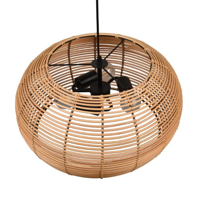 Rattan Pendelleuchte Braun, Nesrine