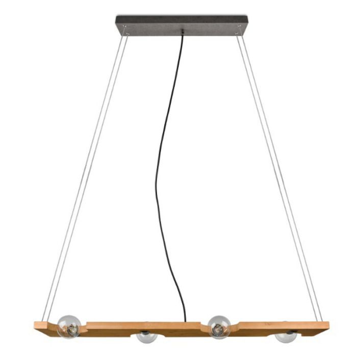Holz Pendelleuchte Braun, Dyonne