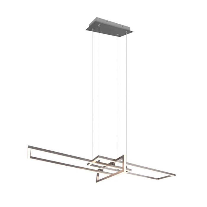 Nickel Pendelleuchte Modern, Hatun, 34W, 3000K LED
