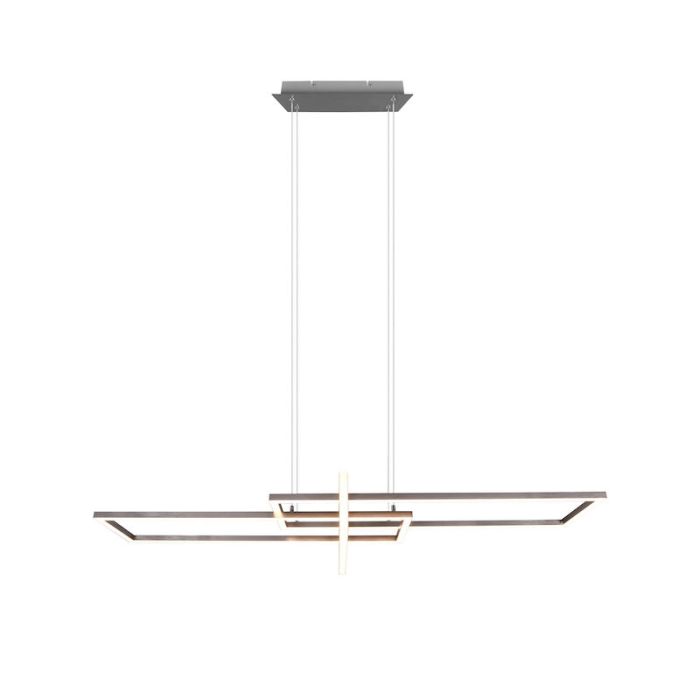 Nickel Pendelleuchte Modern, Hatun, 34W, 3000K LED