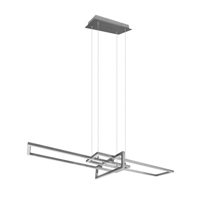Nickel Pendelleuchte Modern, Hatun, 34W, 3000K LED