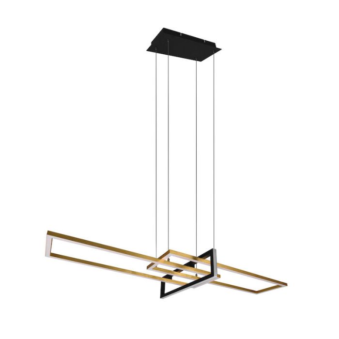 Messing Pendelleuchte Modern, Hatun, 34W, 3000K LED