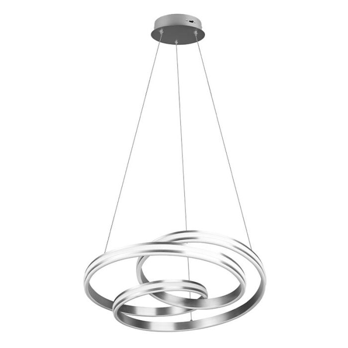 Nickel Pendelleuchte Modern, Elyse, 60W, in Lichtfarbe einstellbare LED