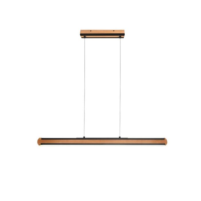 Holz Pendelleuchte Modern, Cengiz, 40W, in Lichtfarbe einstellbare LED, mit Schalter
