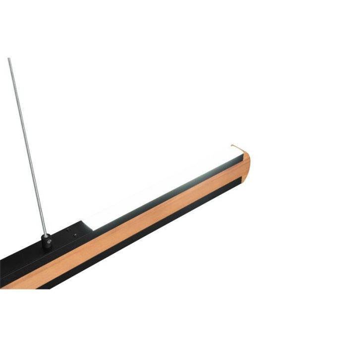Holz Pendelleuchte Modern, Cengiz, 40W, in Lichtfarbe einstellbare LED, mit Schalter