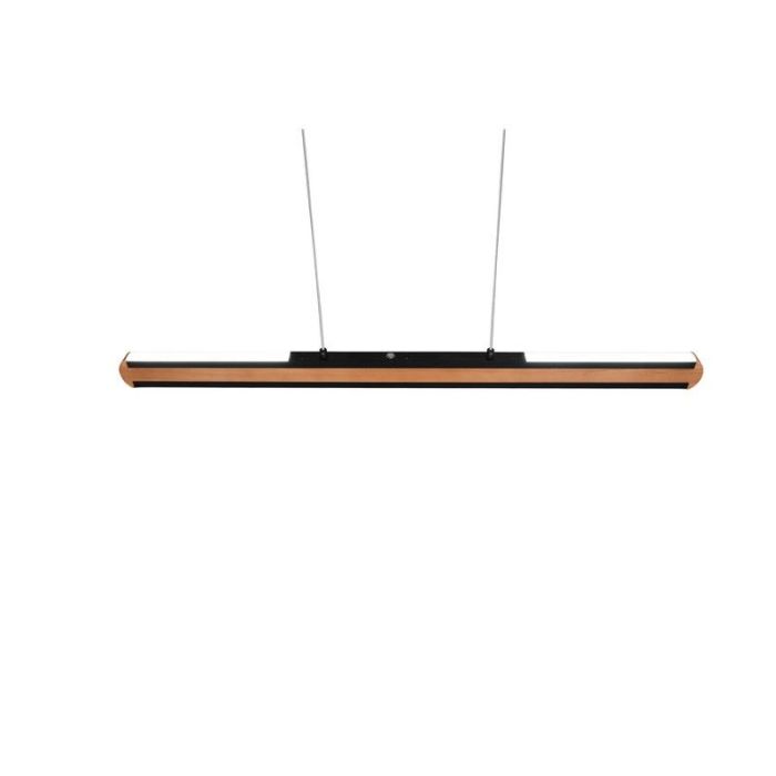 Holz Pendelleuchte Modern, Cengiz, 40W, in Lichtfarbe einstellbare LED, mit Schalter