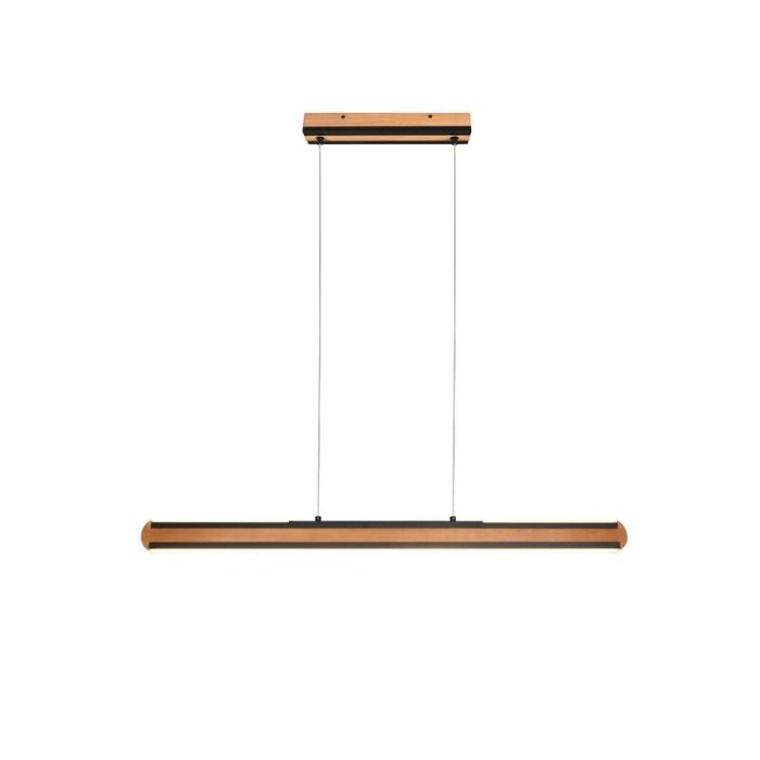 Holz Pendelleuchte Modern, Cengiz, 40W, in Lichtfarbe einstellbare LED, mit Schalter