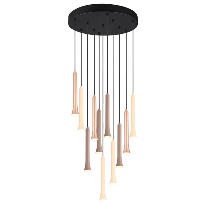 Schwarze Pendelleuchte Esszimmer Modern, Albartus, 3W, White Switch LED, 3-stufig dimmbar