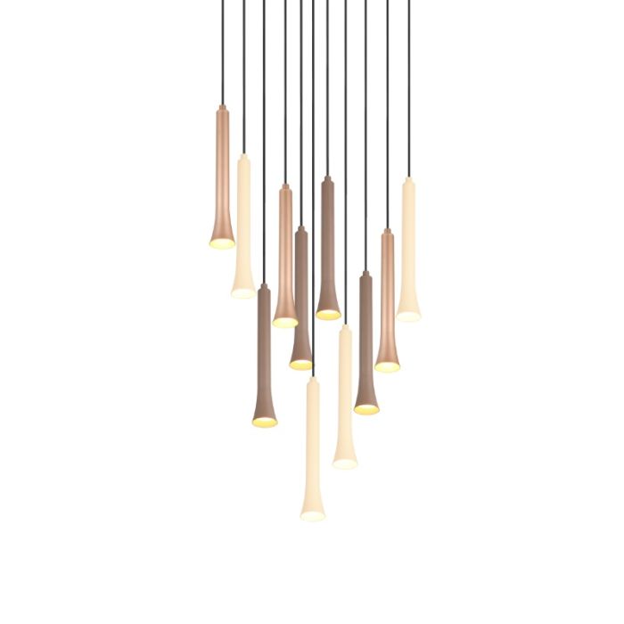 Schwarze Pendelleuchte Esszimmer Modern, Albartus, 3W, White Switch LED, 3-stufig dimmbar
