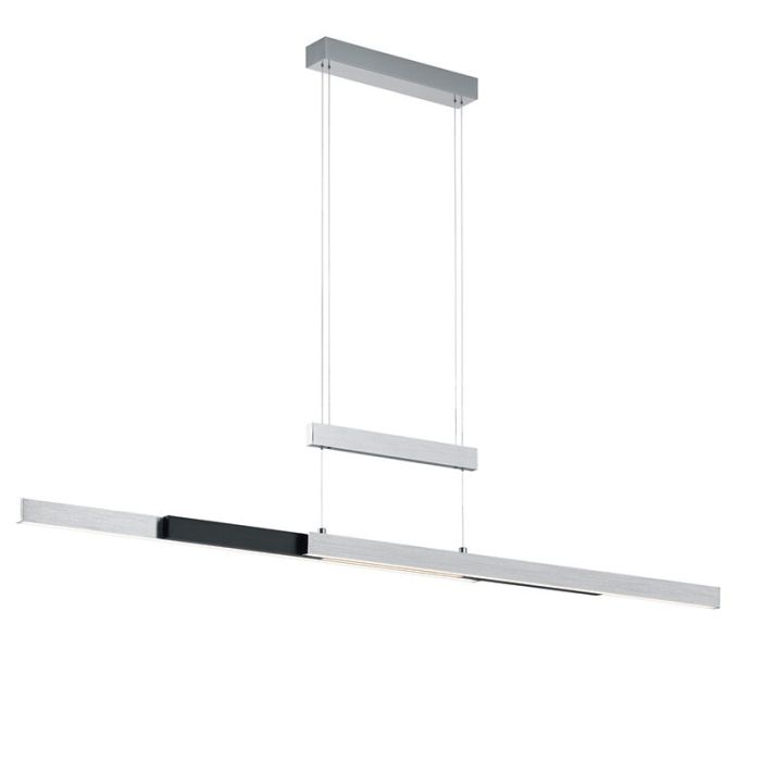 Chrom Pendelleuchte Esszimmer Modern, Jessey, 45W, warm- bis kaltweiß einstellbare LED