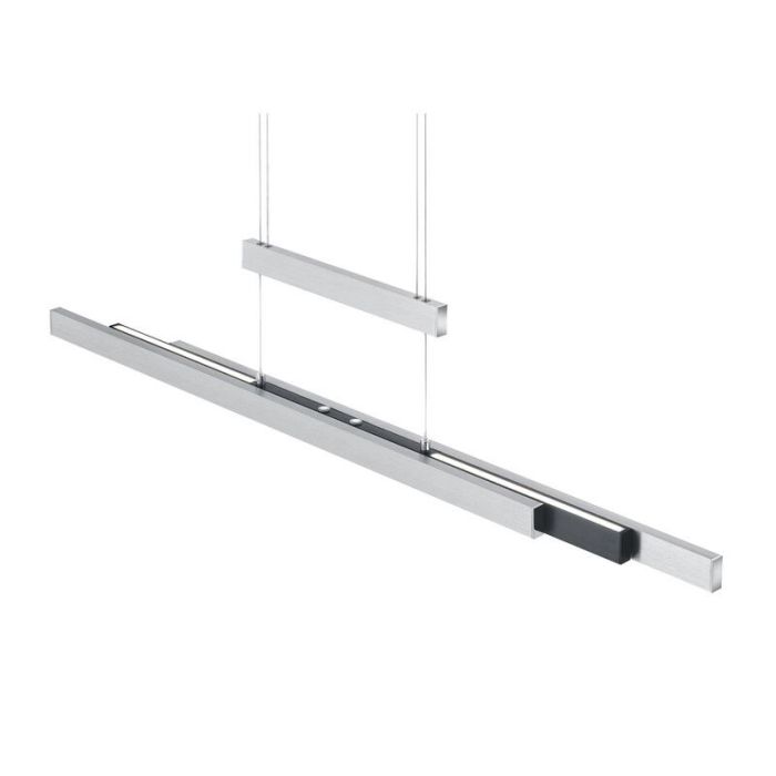 Chrom Pendelleuchte Esszimmer Modern, Jessey, 45W, warm- bis kaltweiß einstellbare LED