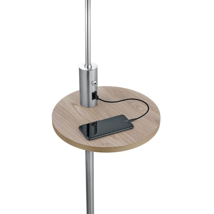 Graue Stehlampe Modern, Logiso