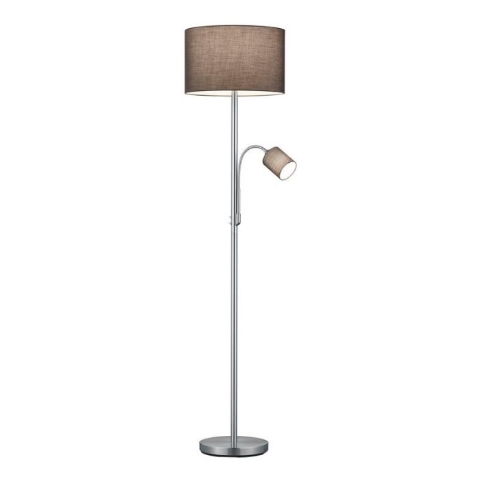 Graue Stehlampe Modern, Ledbury, mit Schalter