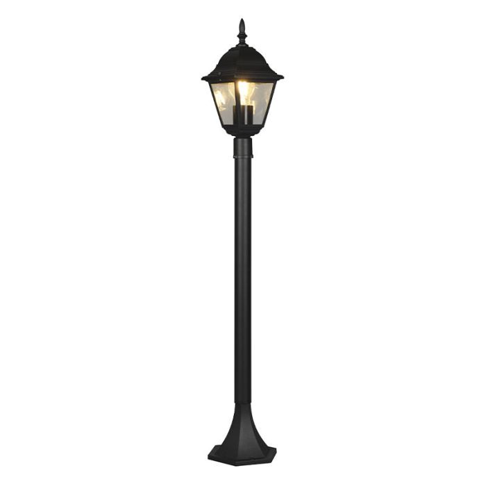 Schwarze Mastleuchte Antik, Lavina, IP44